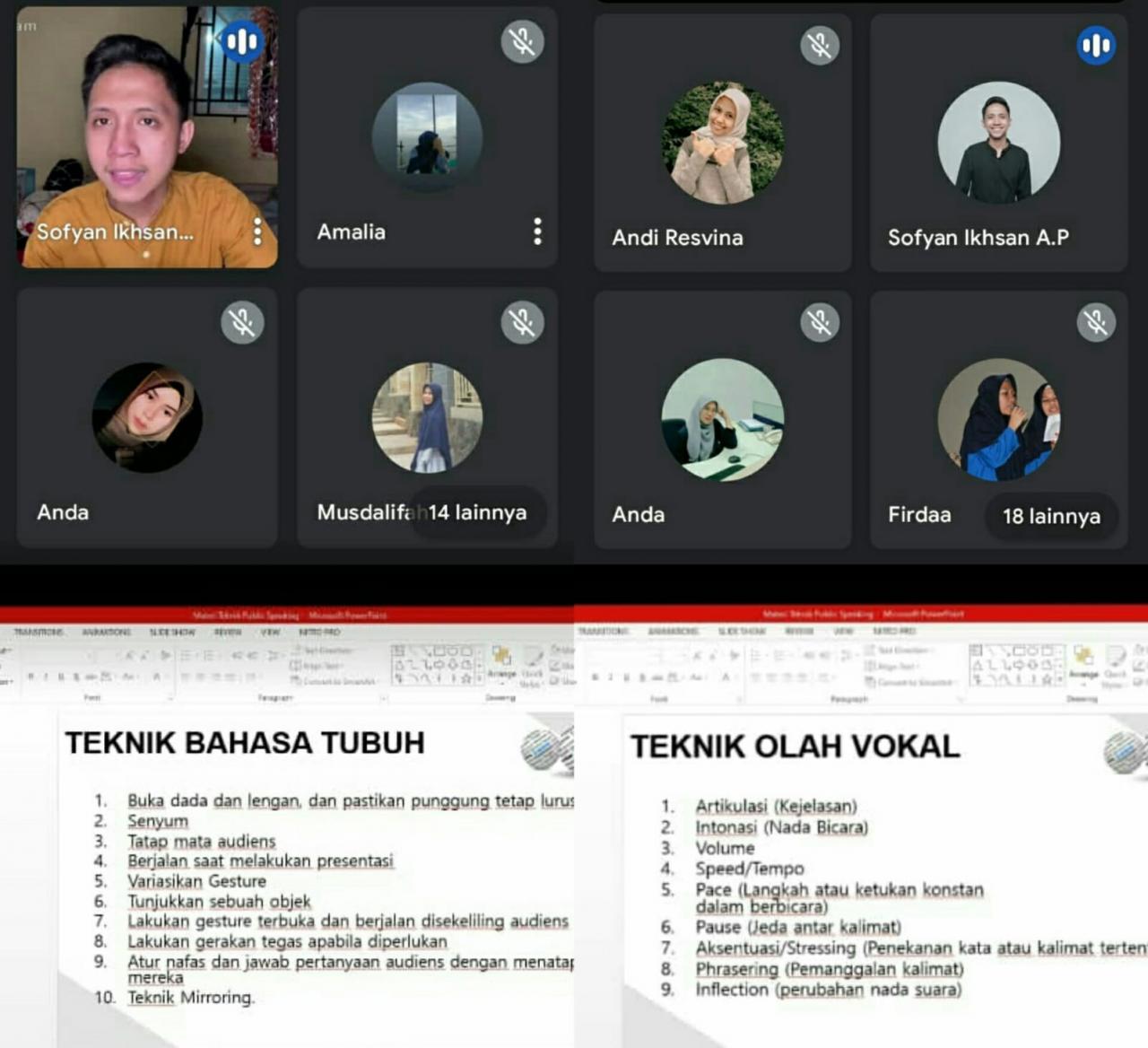 Gambar HMJ PBS UIN Alauddin Belajar Teknik-Teknik dalam Publik Speaking