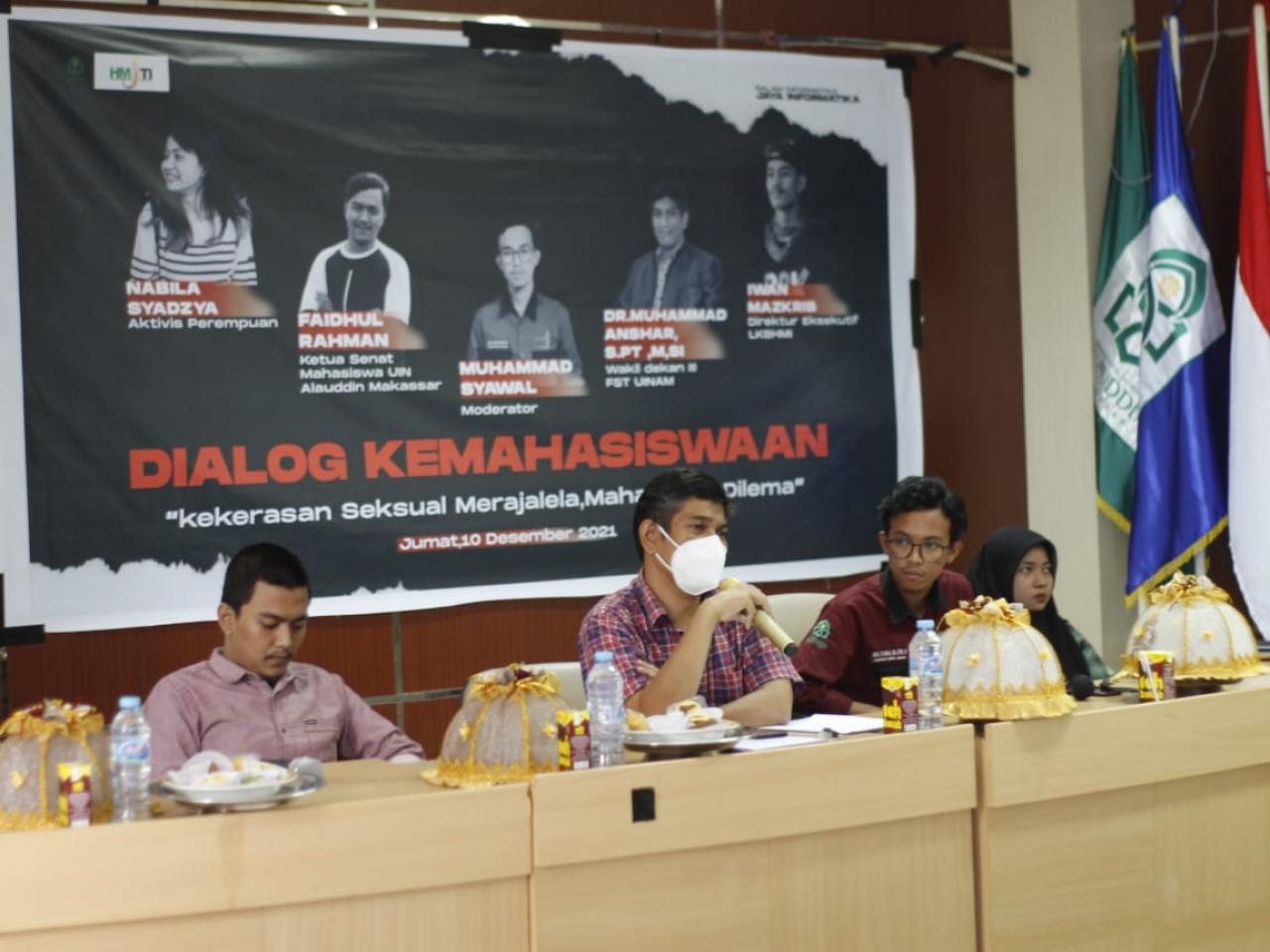 Gambar HMJ TI UIN Alauddin Suarakan Kekerasan Seksual Melalui Dialog