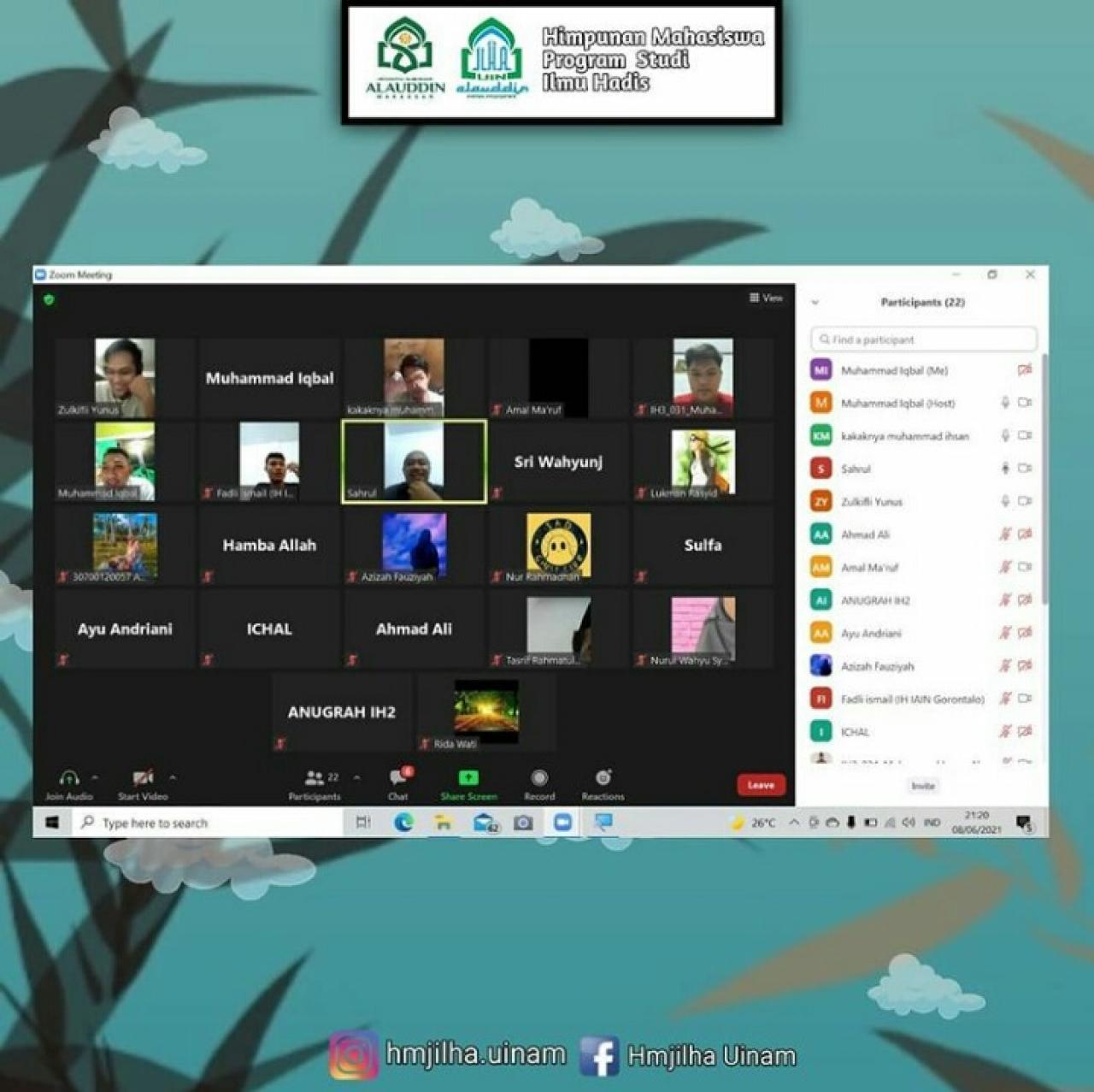 Gambar HMPS Ilmu Hadis Ngobrol Cerdas Kehujjahan Hadis dan Tantangannya