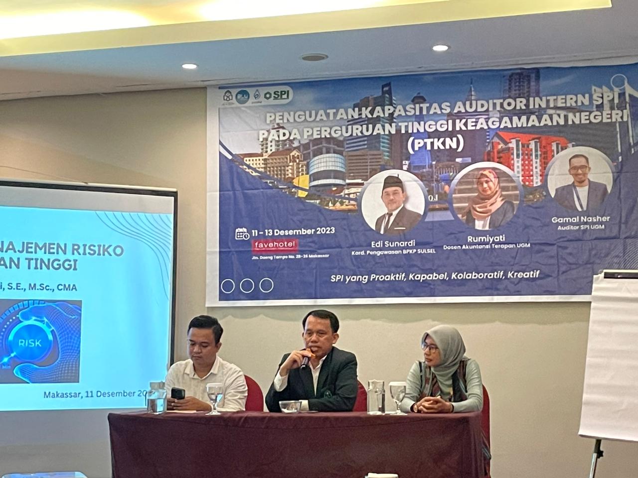 Gambar IHT: UIN Alauddin Makassar Beri Penguatan Kapasitas Auditor Intern SPI PTKN