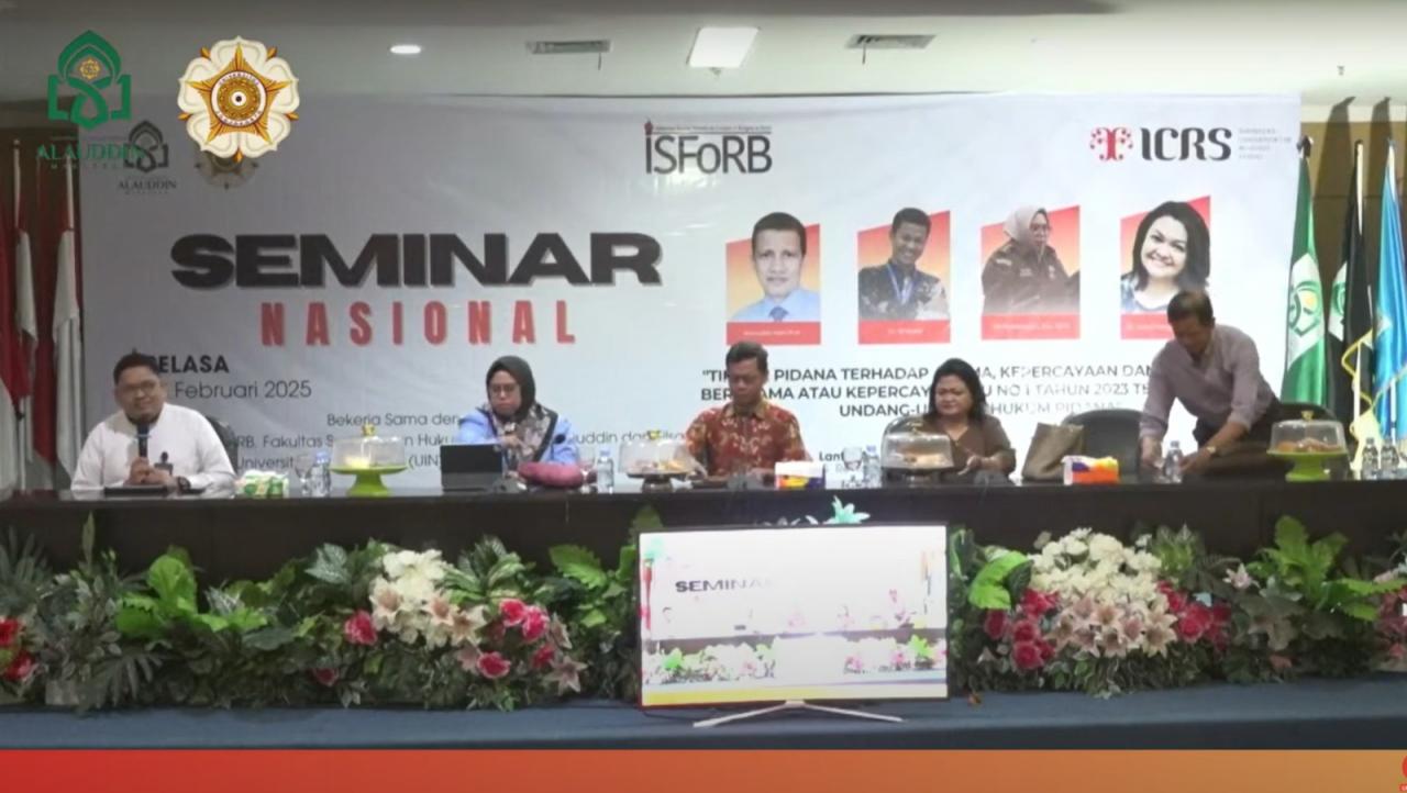 Gambar ISFoRB, ICRS UGM, FUF, dan FSH UIN Alauddin Makassar Gelar Seminar Nasional Bahas Tindak Pidana terh