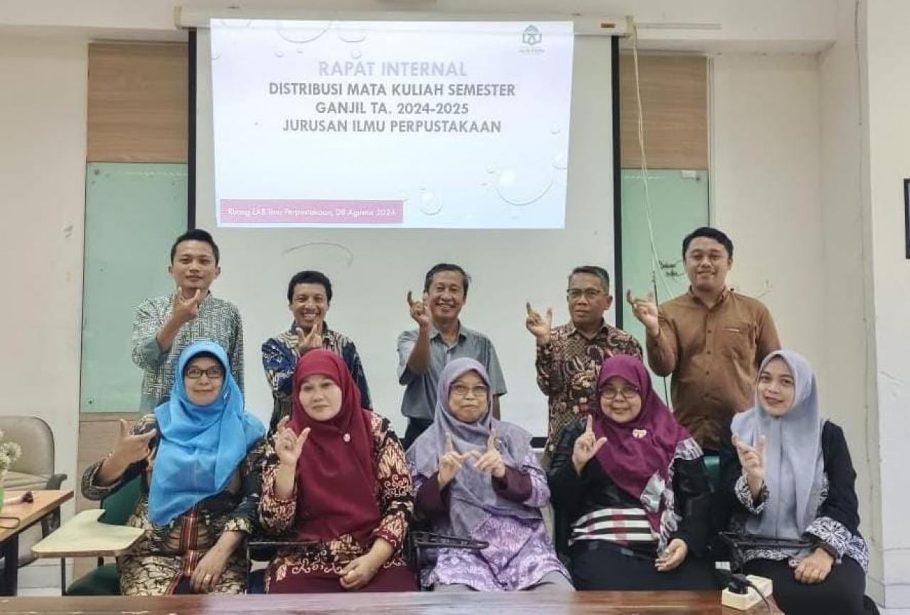 Gambar Jelang Semester Baru, Prodi Ilmu Perpustakaan Lakukan Rapat Pendistribusian Mata Kuliah