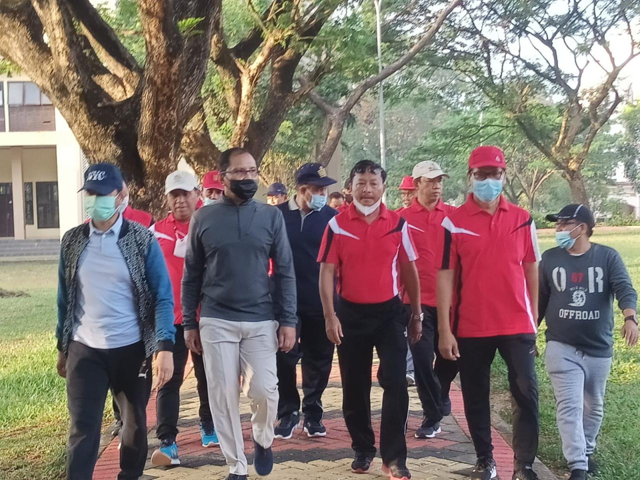 Gambar Jumat Ini, Rektor UIN Alauddin Joging Bersama Wali Kota Makassar