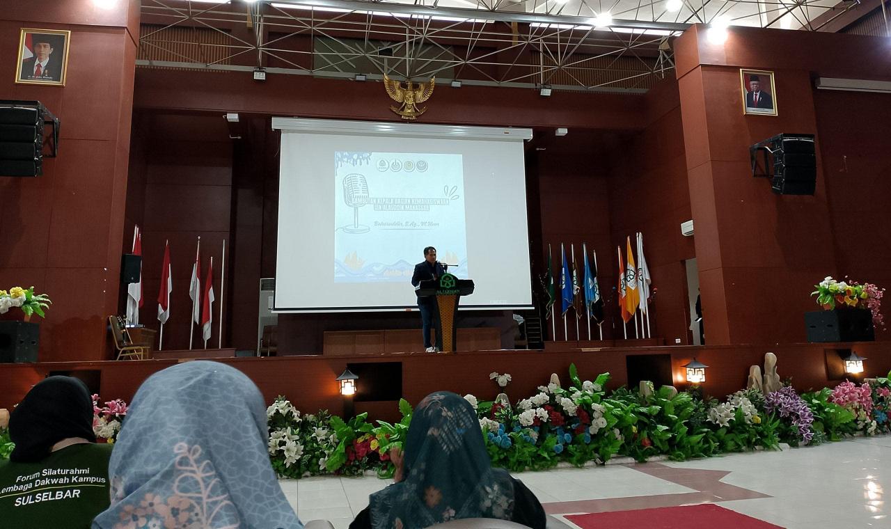 Gambar Kabag Kemahasiswaan Buka FSLDK-D ke-XI LDK Al Jami