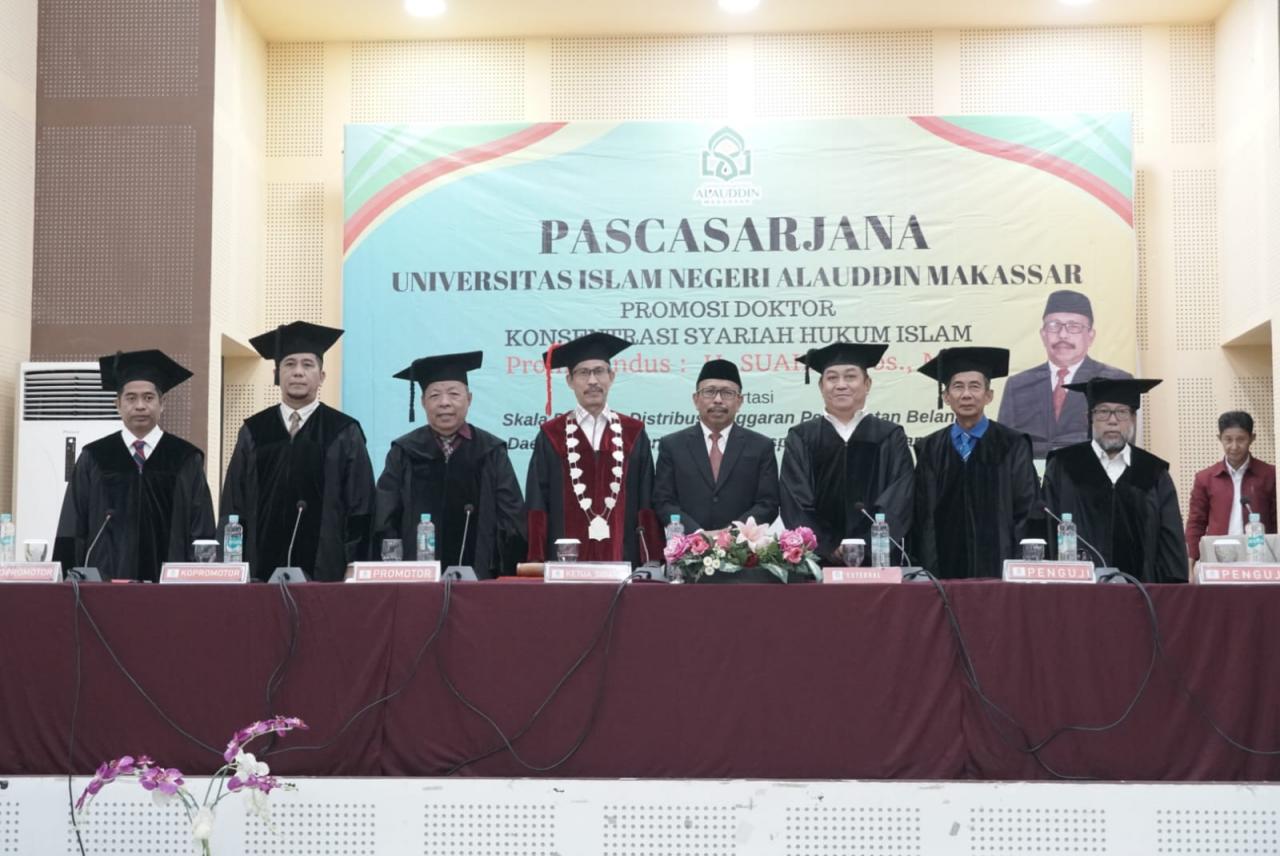 Gambar Kaji Distribusi APBD, Sekda Mamuju Berhasil Raih Doktor di UIN Alauddin Makassar