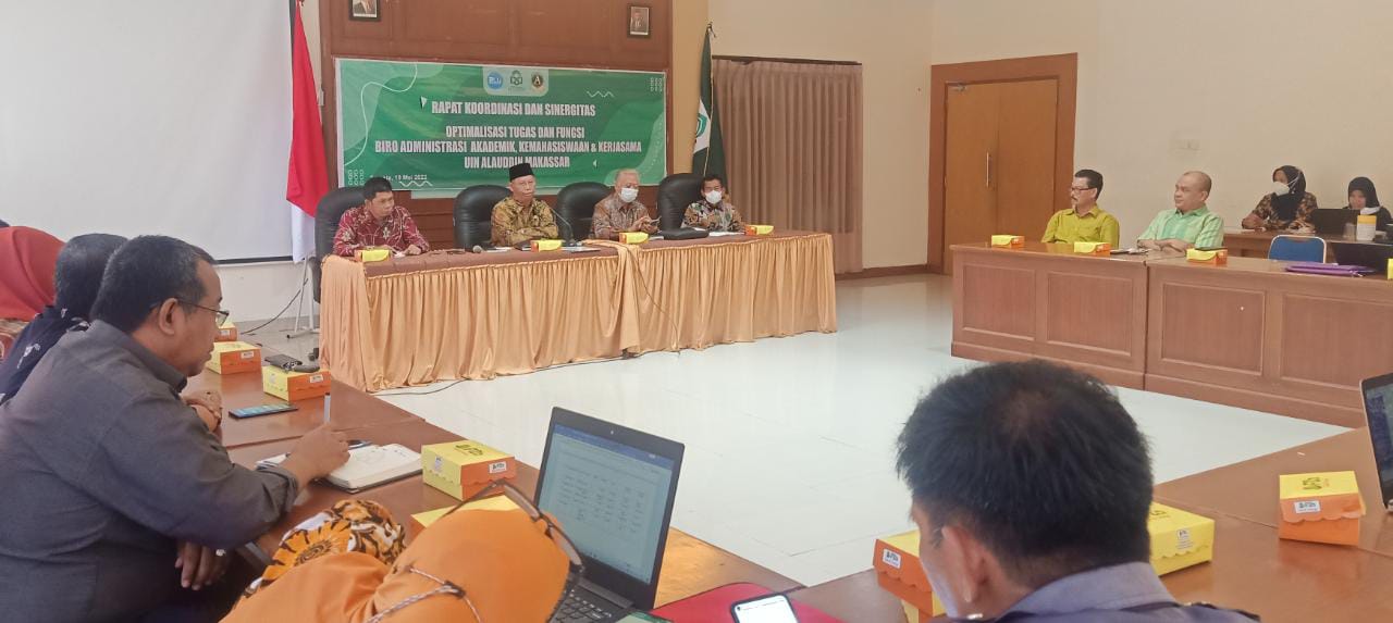 Gambar Kepala Biro AAKK UIN Alauddin Makassar Pimpin Rapat Koordinasi