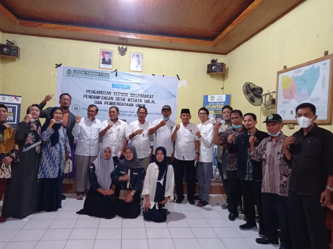 Gambar Kerjasama HIDI Indonesia, Prodi Perbankan Syariah UIN Alauddin Jadikan Belapunranga Desa Wisata Hala