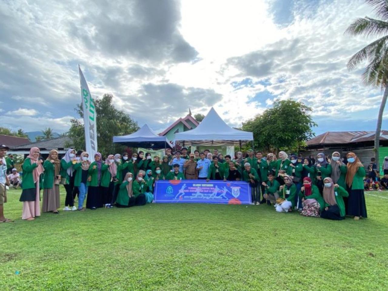 Gambar Kerjasama Pemdes Karang Karangan, Mahasiswa KKN UIN Alauddin Gelar Turnamen Sepak Bola