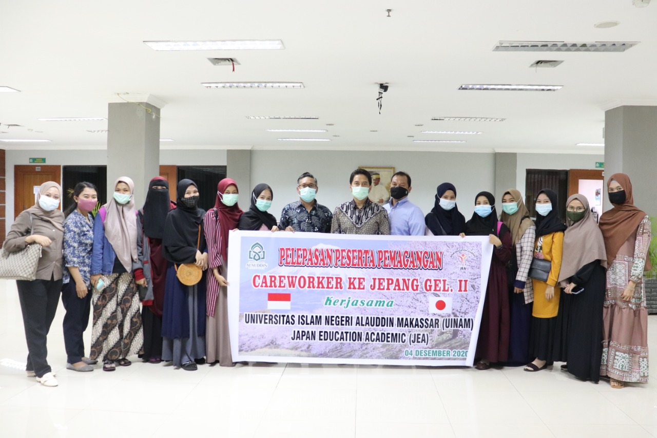 Gambar Kerjasama UIN Alauddin, JEA Lepas 14 Peserta Magang Ke Jepang