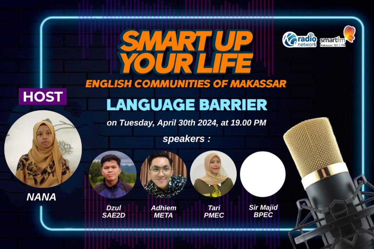 Gambar Ketua HMJ PBI UIN Alauddin Pandu Talkshow Bahasa Inggris di Radio Makassar