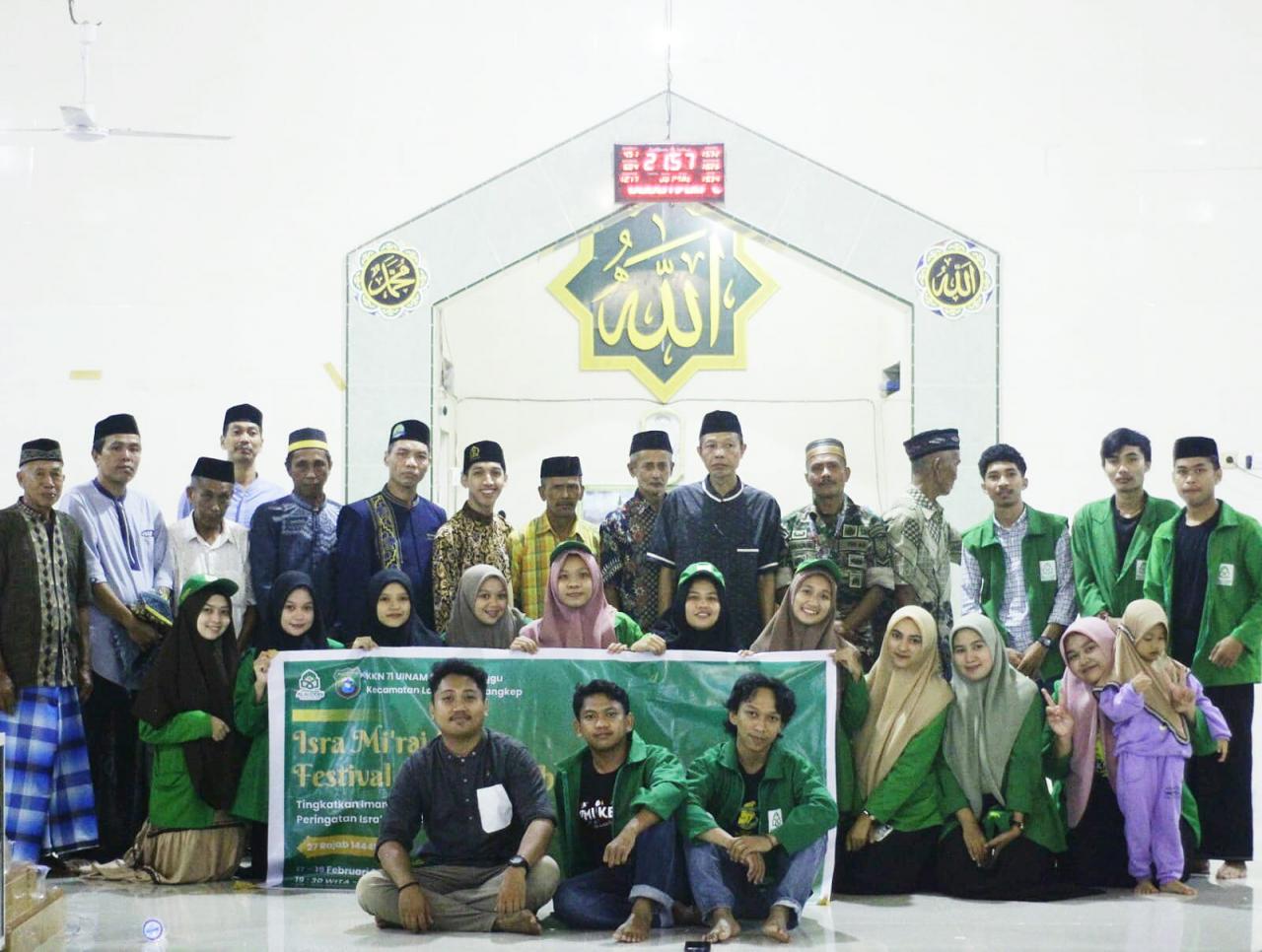 Gambar KKN 71 UIN Alauddin di Borimasunggu Pangkep Ramaikan Perayaan Isra Miraj