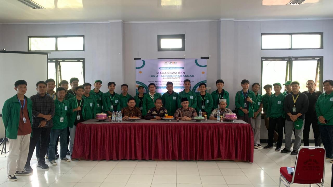 Gambar KKN UIN Alauddin Angkatan 76 di Mallawa Maros Peringati Isra Miraj dengan Seminar Keagamaan