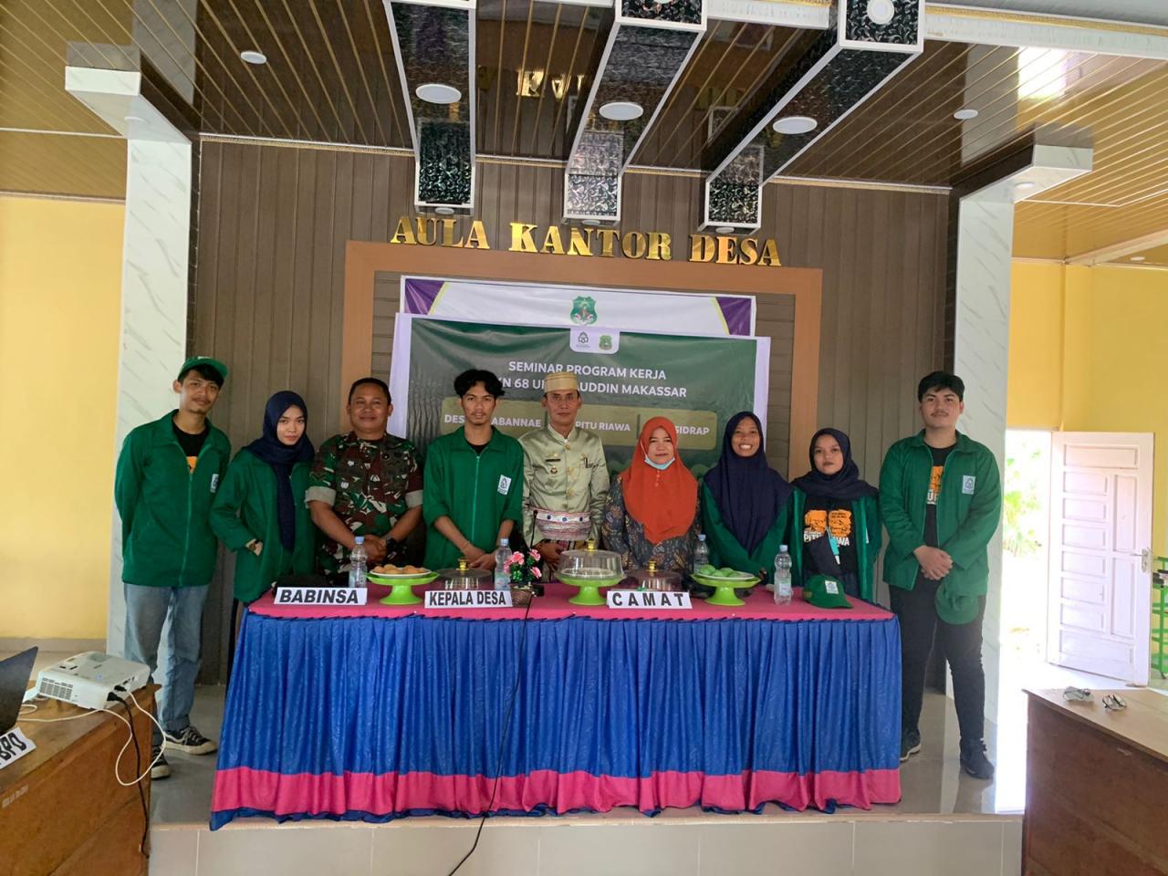 Gambar KKN UIN Alauddin Desa Anabannae di Sidrap Sepakati 5 Proker