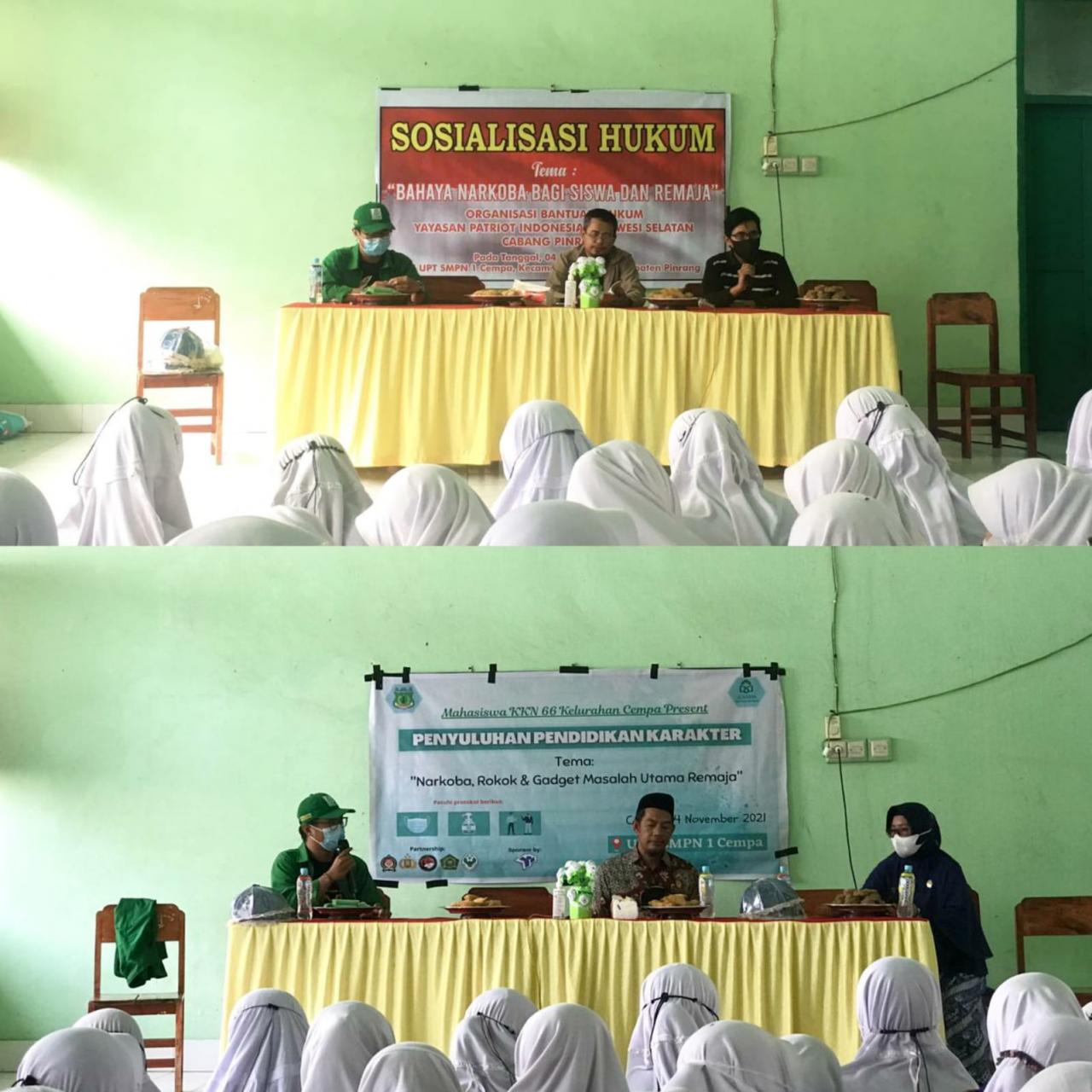 Gambar KKN UIN Alauddin Kelurahan Cempa Sosialisasi Hukum dan Penyuluhan Narkoba