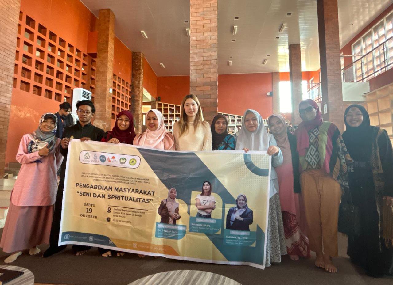 Gambar Kolaborasi dengan Perpustakaan Gowa, BSI UIN Makassar Hadirkan Pembicara dari Jepang