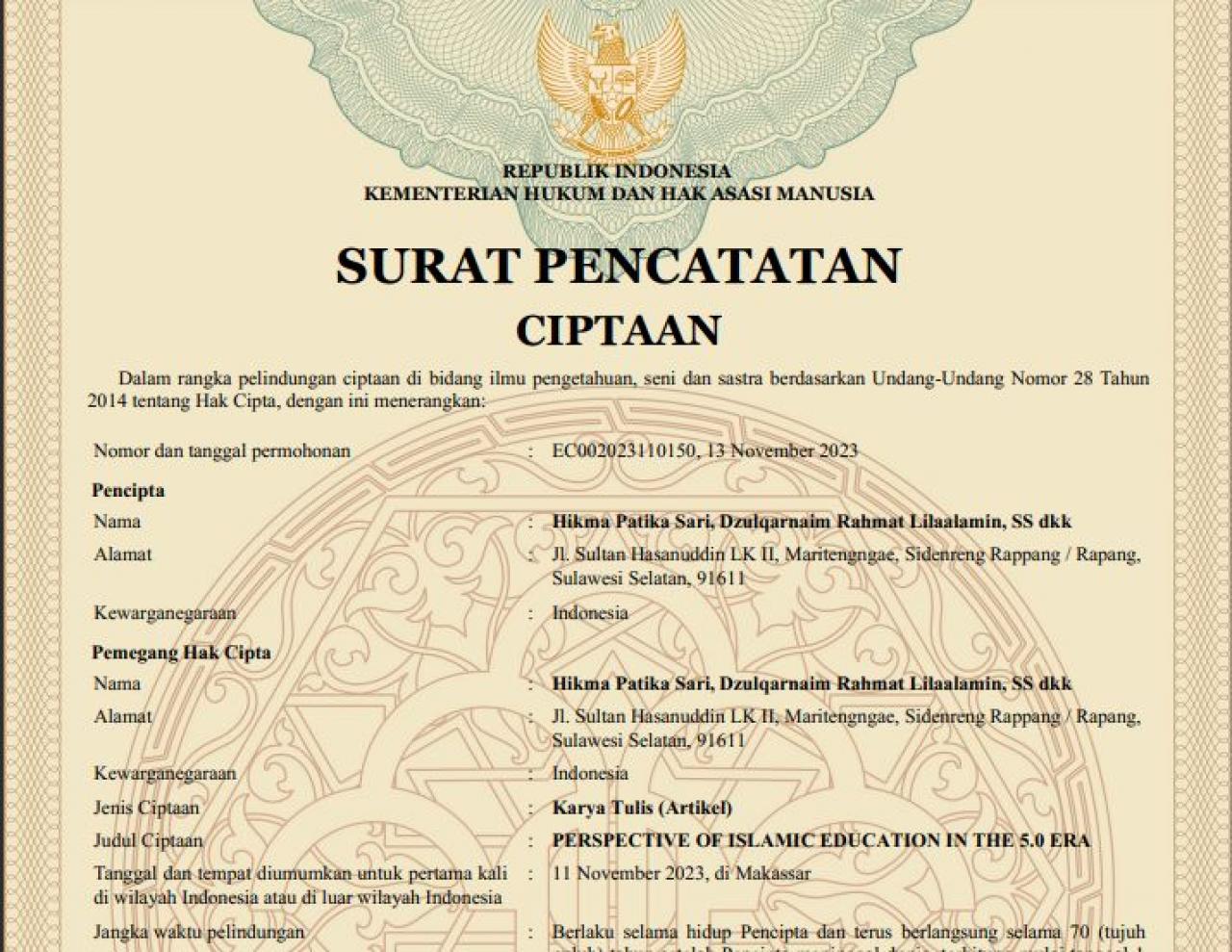 Gambar Kolaborasi Dosen dan Mahasiswa, Prodi PBI UIN Alauddin Hasilkan 11 HaKI