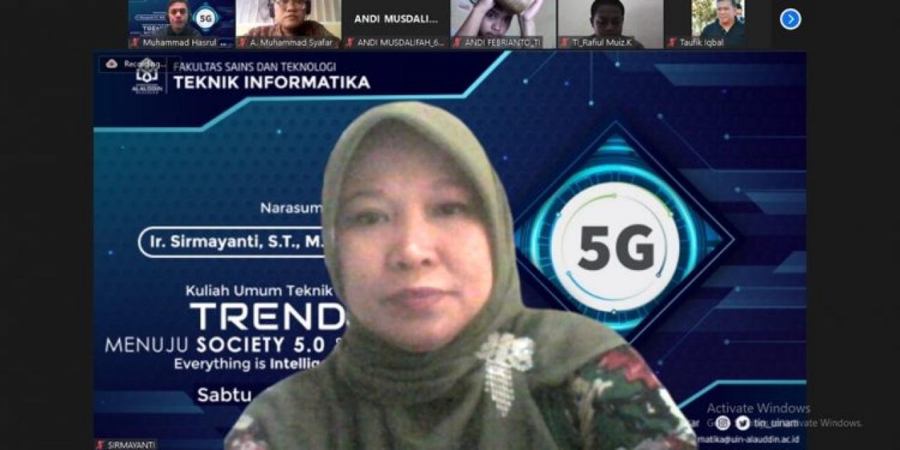 Gambar Kuliah Tamu Prodi Teknik Informatika FST  Bahas Trend 5G menuju Masyarakat 5.0