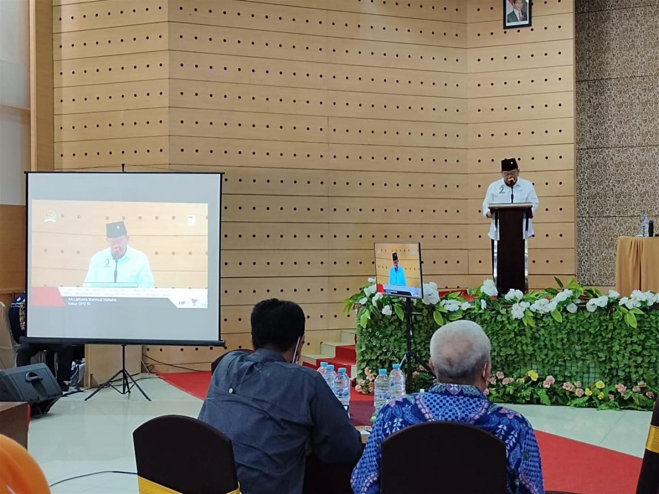 Gambar Kunjungi UIN Alauddin, Ketua DPD RI La Nyalla Mattalitti Bahas Wacana Amandemen Kelima UUD 1945