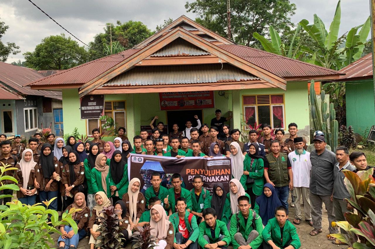 Gambar Lakukan Penyuluhan, HMJ Peternakan Beri Edukasi Peternak di Desa Bontomanai