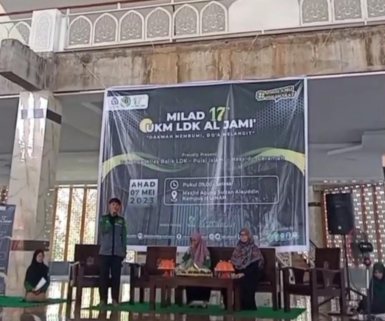 Gambar LDK Al Jami UIN Alauddin Rayakan Milad ke-17 Tahun