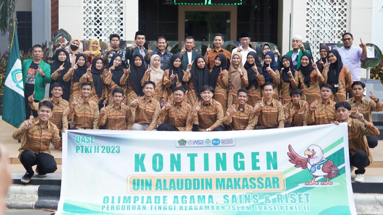 Gambar Lepas Kontingen Ikut OASE, Rektor UIN Makassar: Pacu Semangat Harumkan Nama Baik Almamater