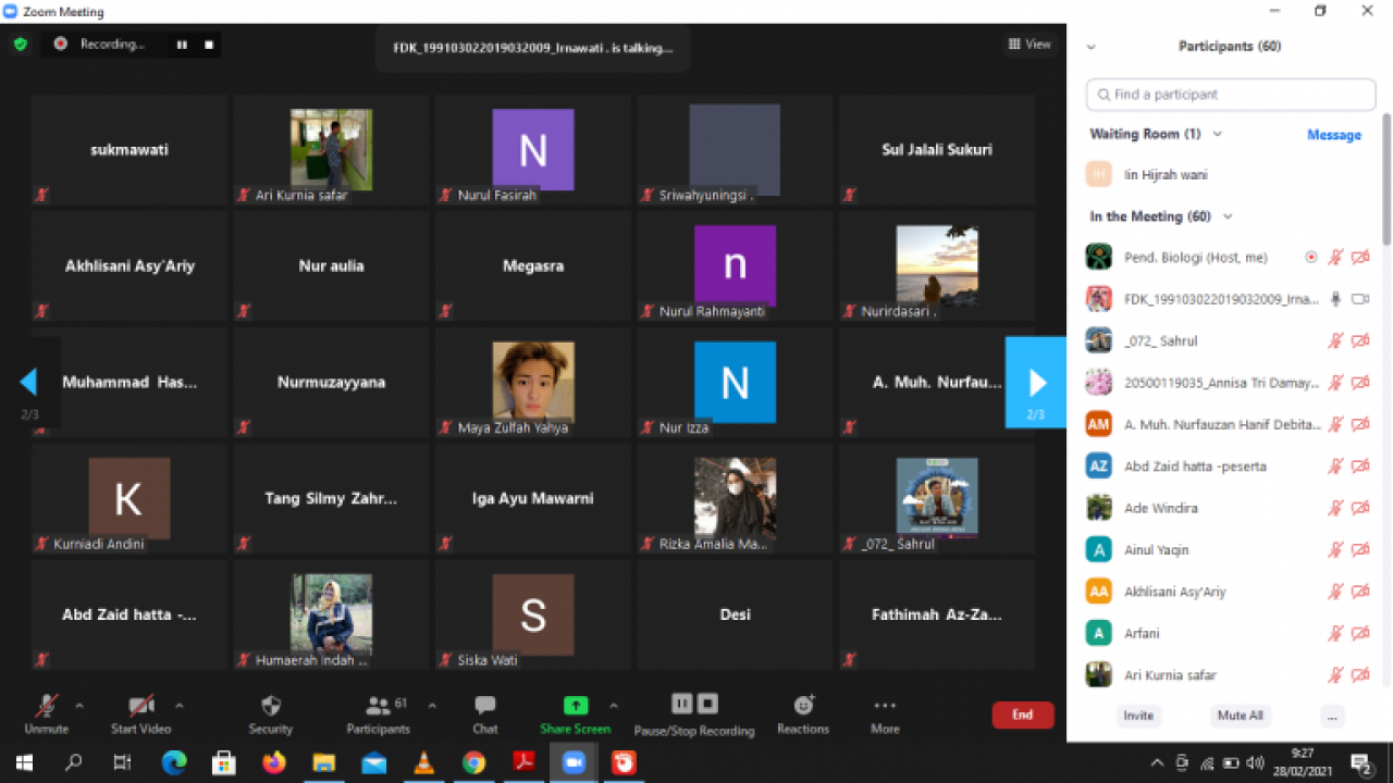 Gambar LKM PBio UIN Alauddin Gelar Kajian Bahas Efek Pemuda Buta Politik