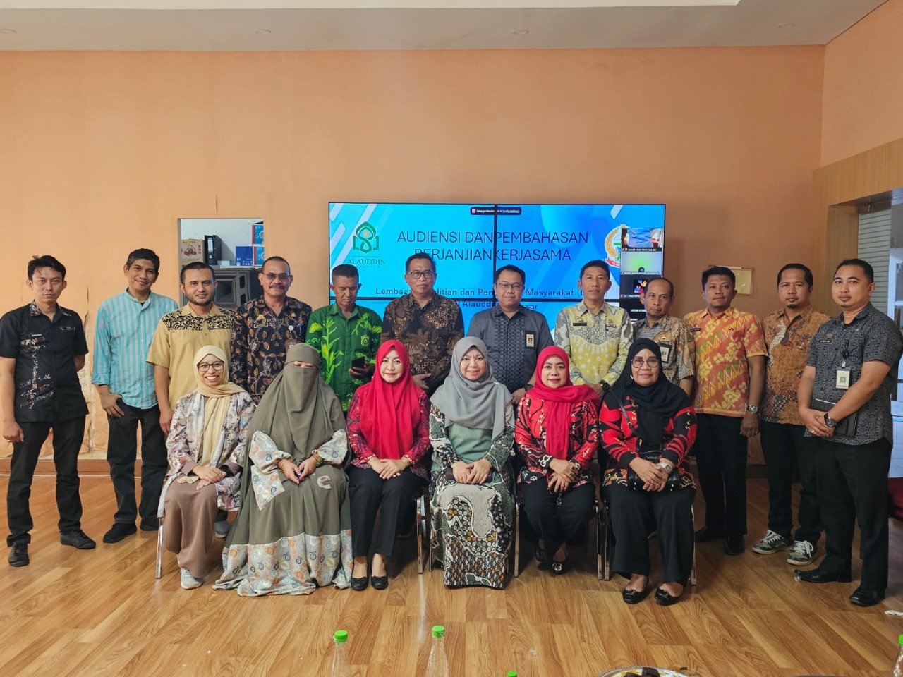 Gambar LP2M UIN Makassar Audiensi dengan Dinas PMD Sulsel dan 8 PMD Kabupaten