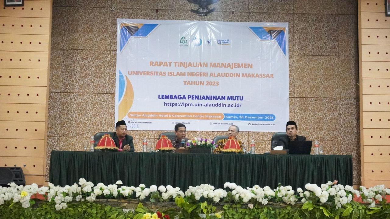 Gambar LPM UIN Alauddin Gelar Rapat Tinjauan Manajemen, Rektor: Akreditasi Unggul Harga Mati