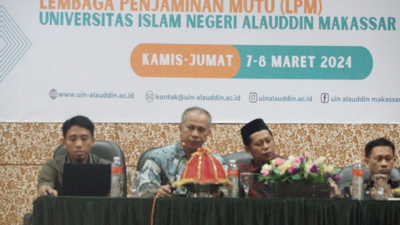 Gambar LPM UIN Alauddin Makassar Penyamaan Persepsi Penilaian Beban Kerja Dosen