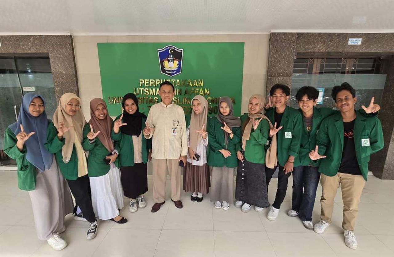 Gambar Mahasiswa Ilmu Perpustakaan UIN Alauddin Lakukan Observasi di Perpustakaan UMI