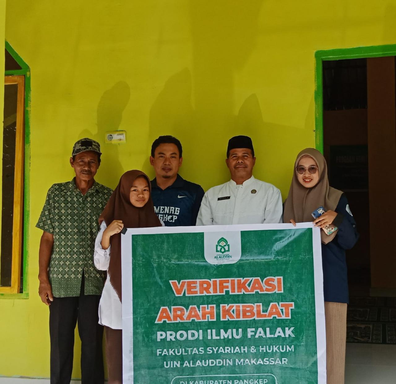 Gambar Mahasiswa KKL Falak UIN Alauddin Gandeng Kemenag Pangkep Verifikasi Arah Kiblat