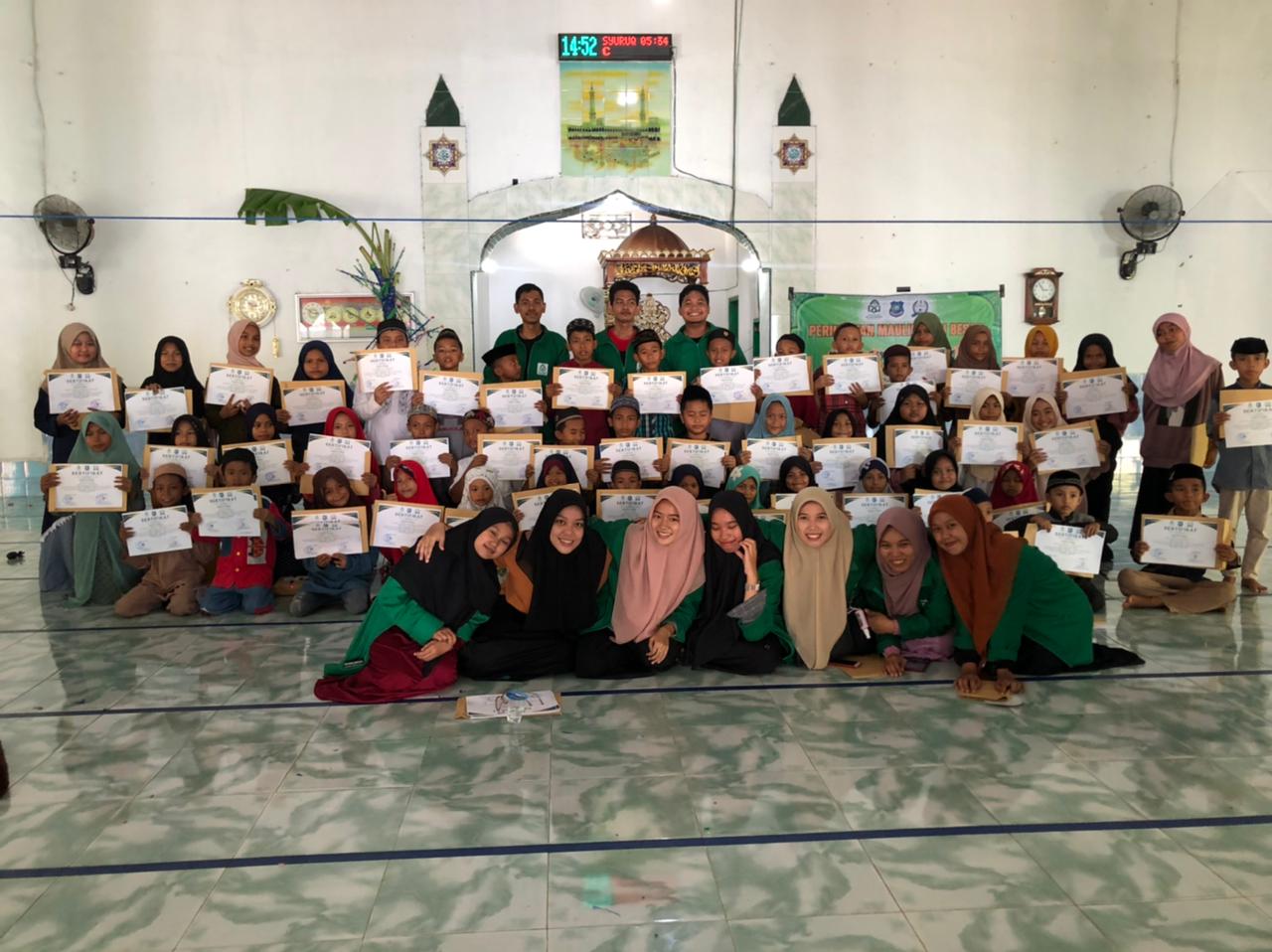 Gambar Mahasiswa KKN 69 UIN Alauddin Posko 2 Benjala Gelar Festival Anak Saleh