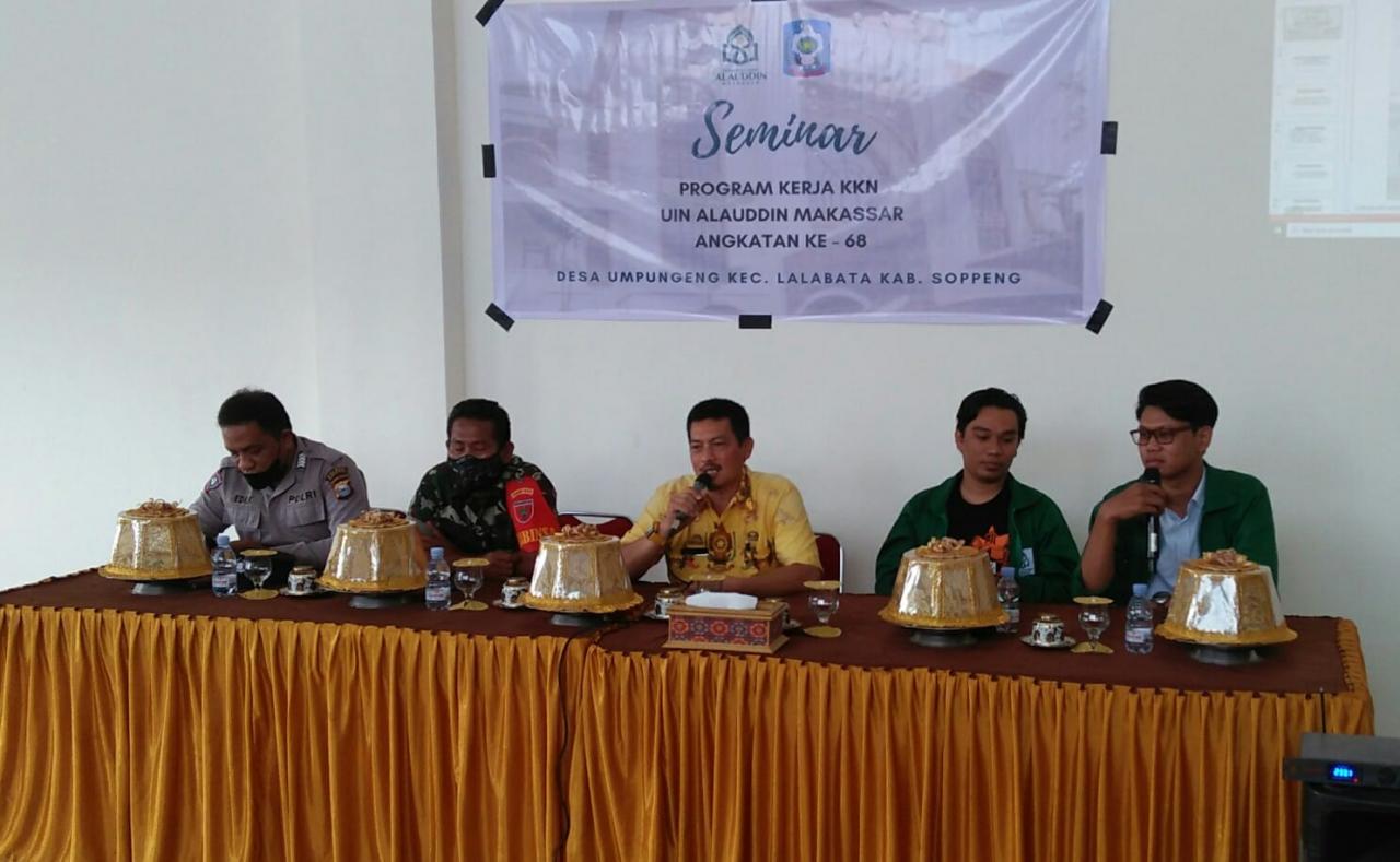 Gambar Mahasiswa KKN Angkatan 68 UIN Alauddin Posko Desa Umpungeng Gelar Seminar Proker