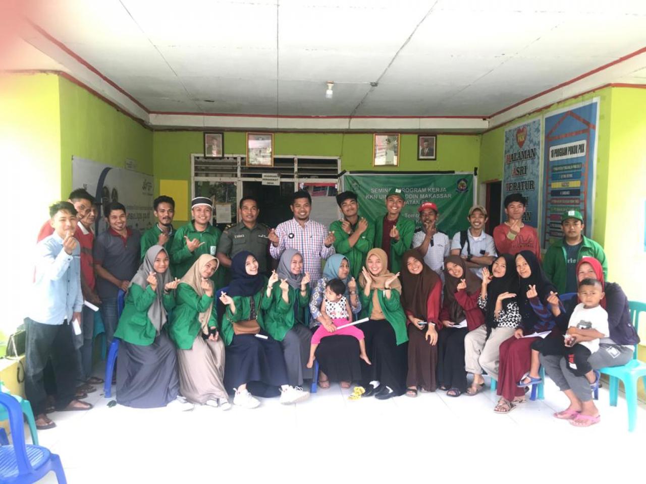 Gambar Mahasiswa KKN UIN Alauddin Posko Desa Tombolo Gelar Seminar Program Kerja