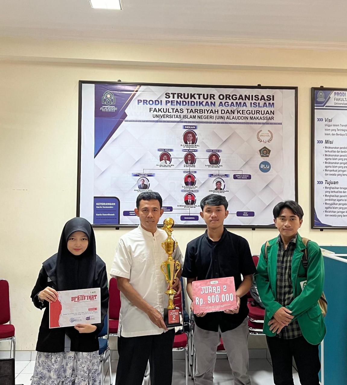 Gambar Mahasiswa PAI UIN Alauddin Raih Juara II Futsal pada PAI Cup