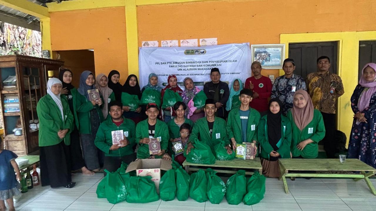 Gambar Mahasiswa PPL dan PTK BPI UIN Alauddin Berbagi Kebaikan di Kampung Muallaf Pinrang