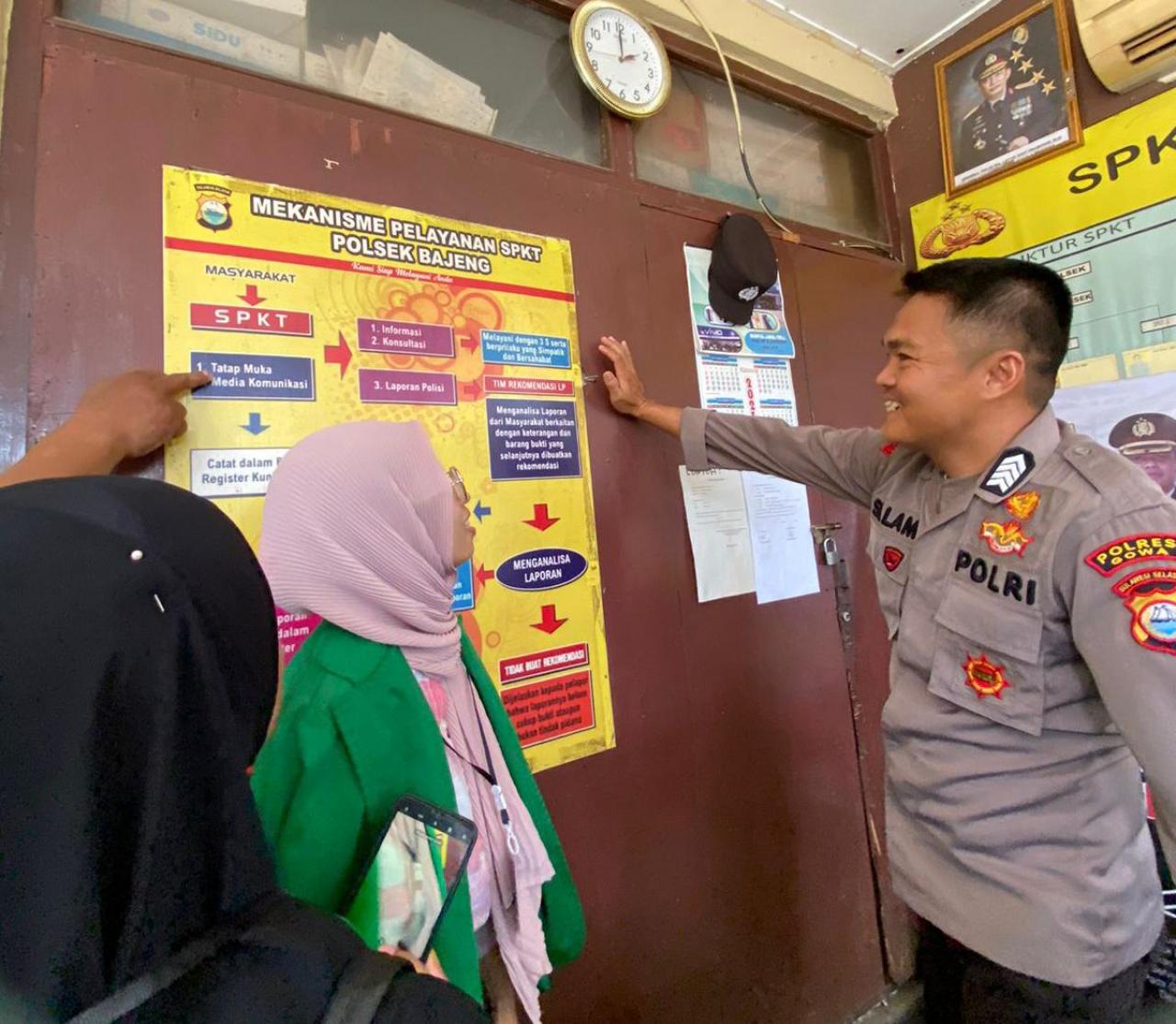 Gambar Mahasiswa PPL Ilmu Falak UIN Alauddin Observasi Tahanan di Polsek Bajeng