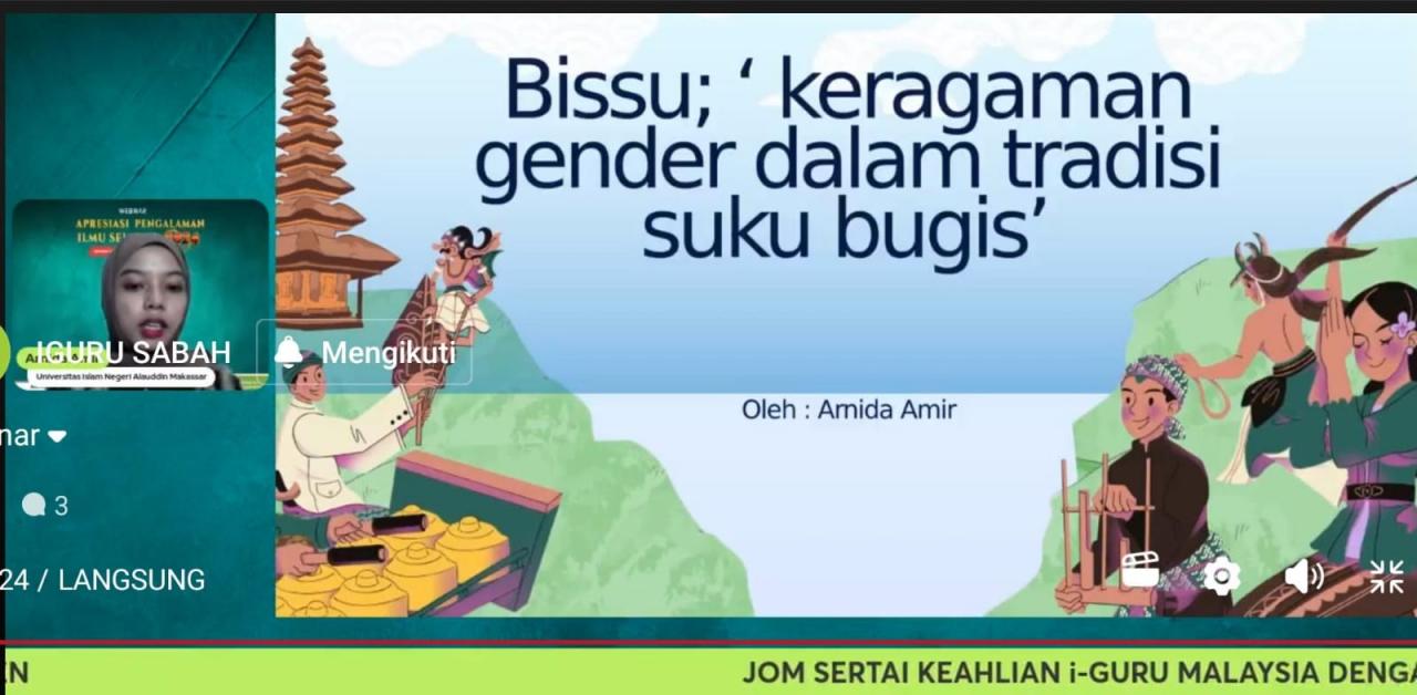 Gambar Mahasiswa SPI FAH Bahas Bissu dan Keberagaman Gender Suku Bugis di Forum iGURU, Malaysia