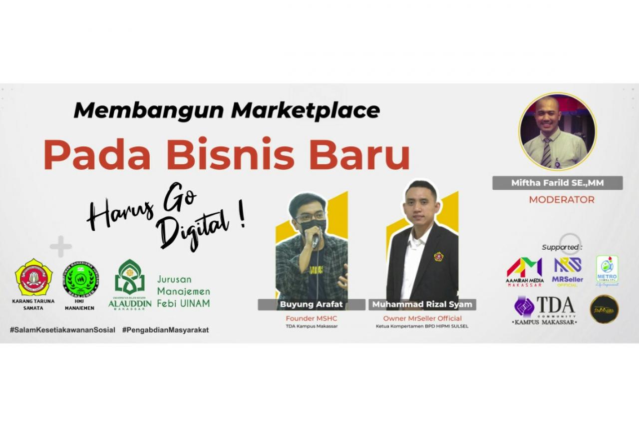 Gambar Manajemen UIN Alauddin Gelar Seminar Membangun Marketplace pada Bisnis Baru