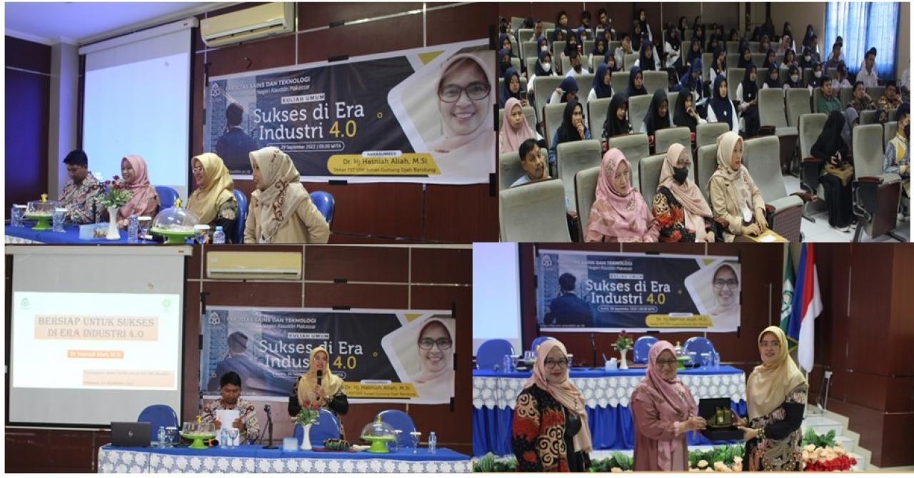 Gambar Melalui Kuliah Umum, FST UIN Makassar Beri Bekal Mahasiswa Raih Sukses di Era Industri 4.0