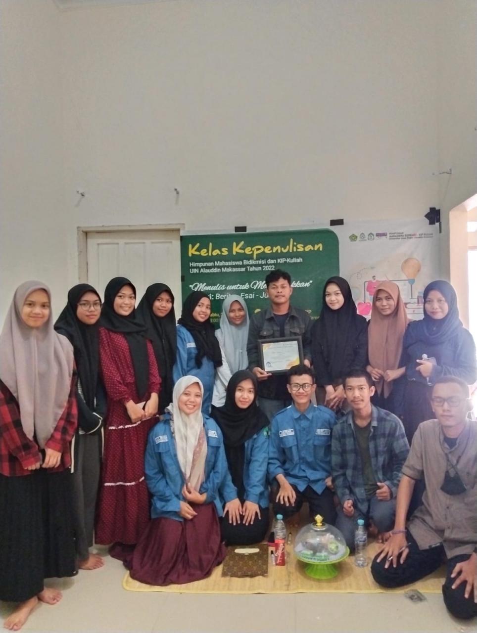 Gambar Memaksimalkan Potensi Kader, HIMABIP UIN Alauddin Makassar Gelar Kelas Kepenulisan