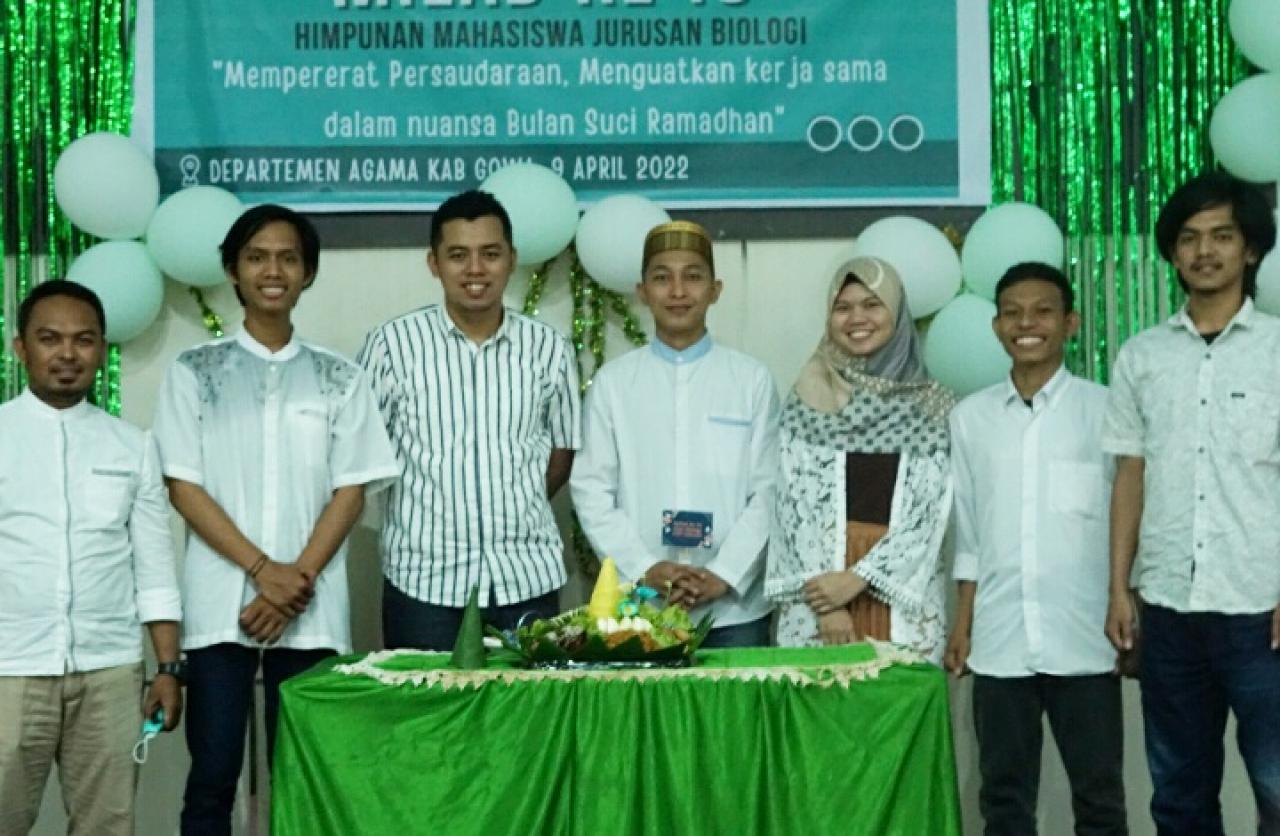 Gambar Milad HMJ Biologi UIN Alauddin ke 16 Eratkan Persaudaraan di Bulan Ramadan