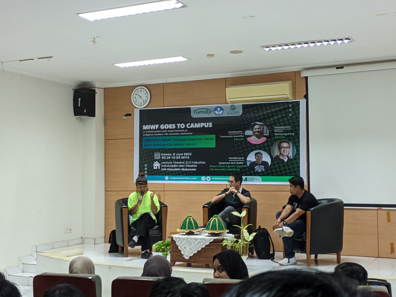 Gambar MIWF Goes To Campus berkolaborasi dengan prodi SAA FUF Bahas Toleransi Sehat