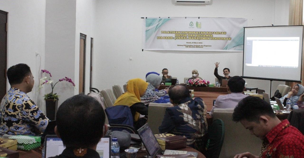 Gambar MPI UIN Alauddin Pelatihan Peningkatan Kapasitas Editor dan Reviewer Jurnal Idaarah