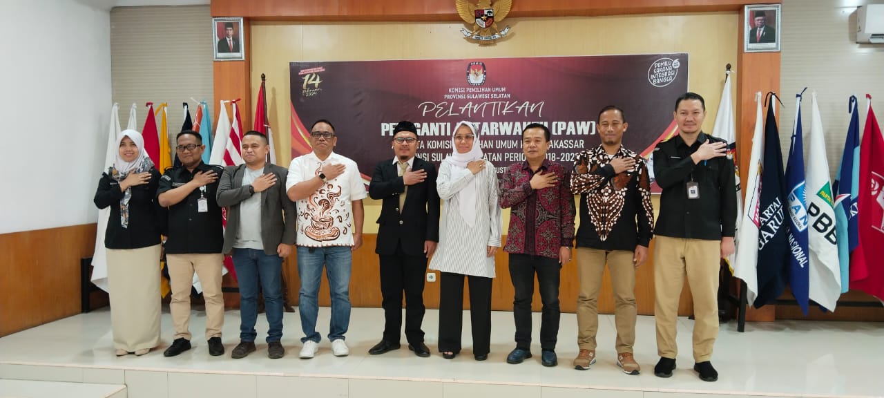 Gambar Muh Abdi Goncing, Sekjur Prodi AFI Resmi Dilantik Sebagai Anggota KPU Makassar