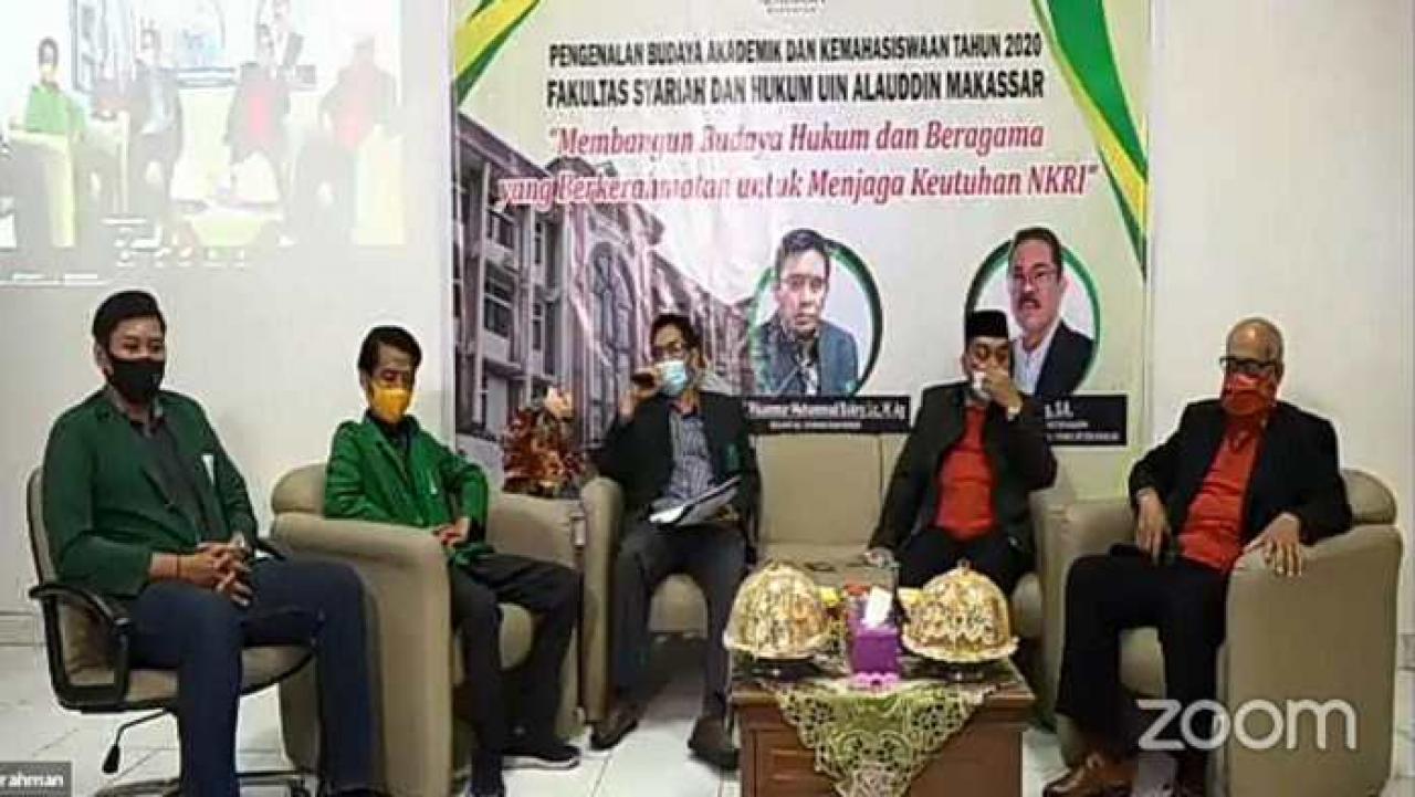 Gambar PBAK Secara Daring, Begini Pesan Dekan Fakultas Syariah UIN Alauddin Makassar