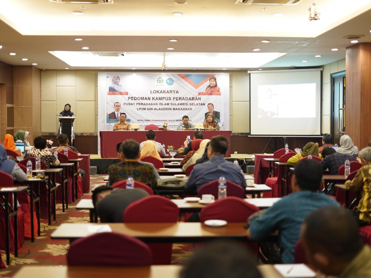 Gambar Pedoman Kampus Peradaban, Pusat Peradaban Islam Sulsel dan LP2M UIN Alauddin Gelar Lokakarya