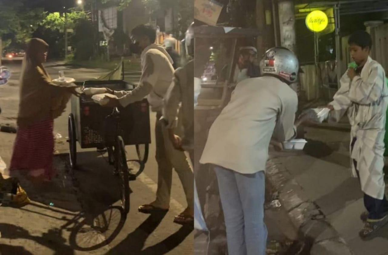 Gambar Peduli Sesama, HMJ Hukum Keluarga Islam FSH Gelar Sahur On The Road