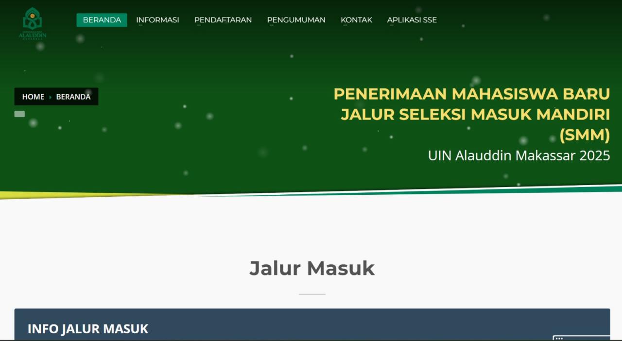 Gambar Pendaftaran Jalur Mandiri Tes UIN Alauddin Makassar Resmi Dibuka, Cek Syarat dan Cara Daftarnya!