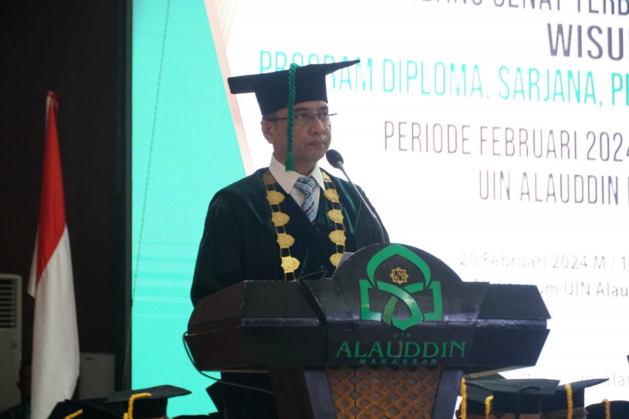 Gambar Pesan Rektor UIN Alauddin Makassar Untuk Wisudawan 102: Jadilah Sarjana Total